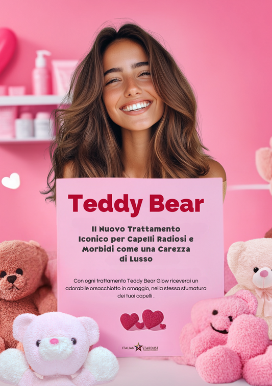 Teddy Bear Glow: Il Nuovo Trattamento Iconico per Capelli Radiosi e Morbidi come una Carezza di Lusso